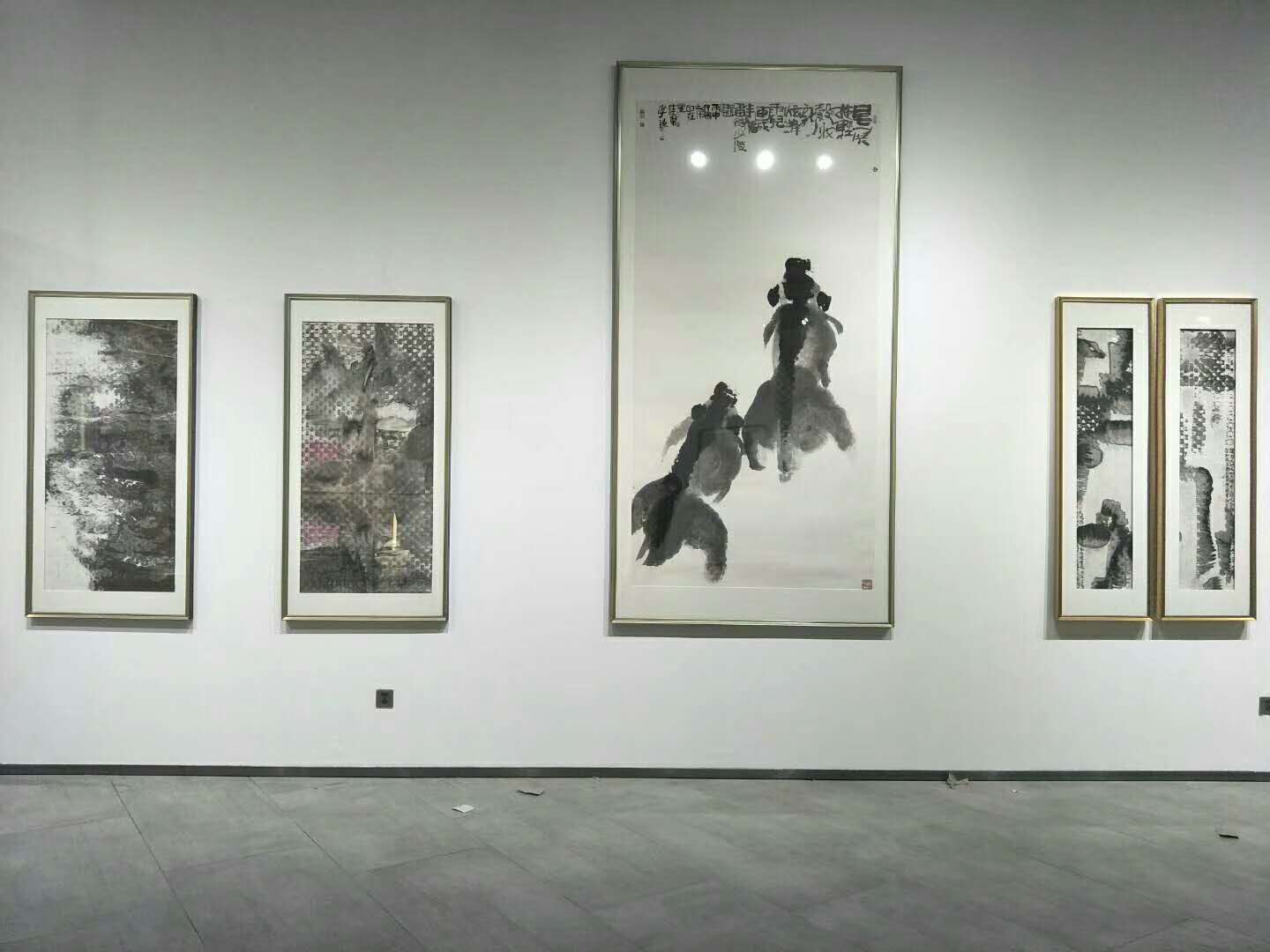 壹方城保利藝術(shù)中心李漁畫展展場設計布置